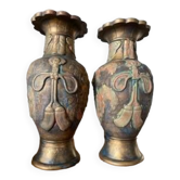 Pair of vintage Asian vases
