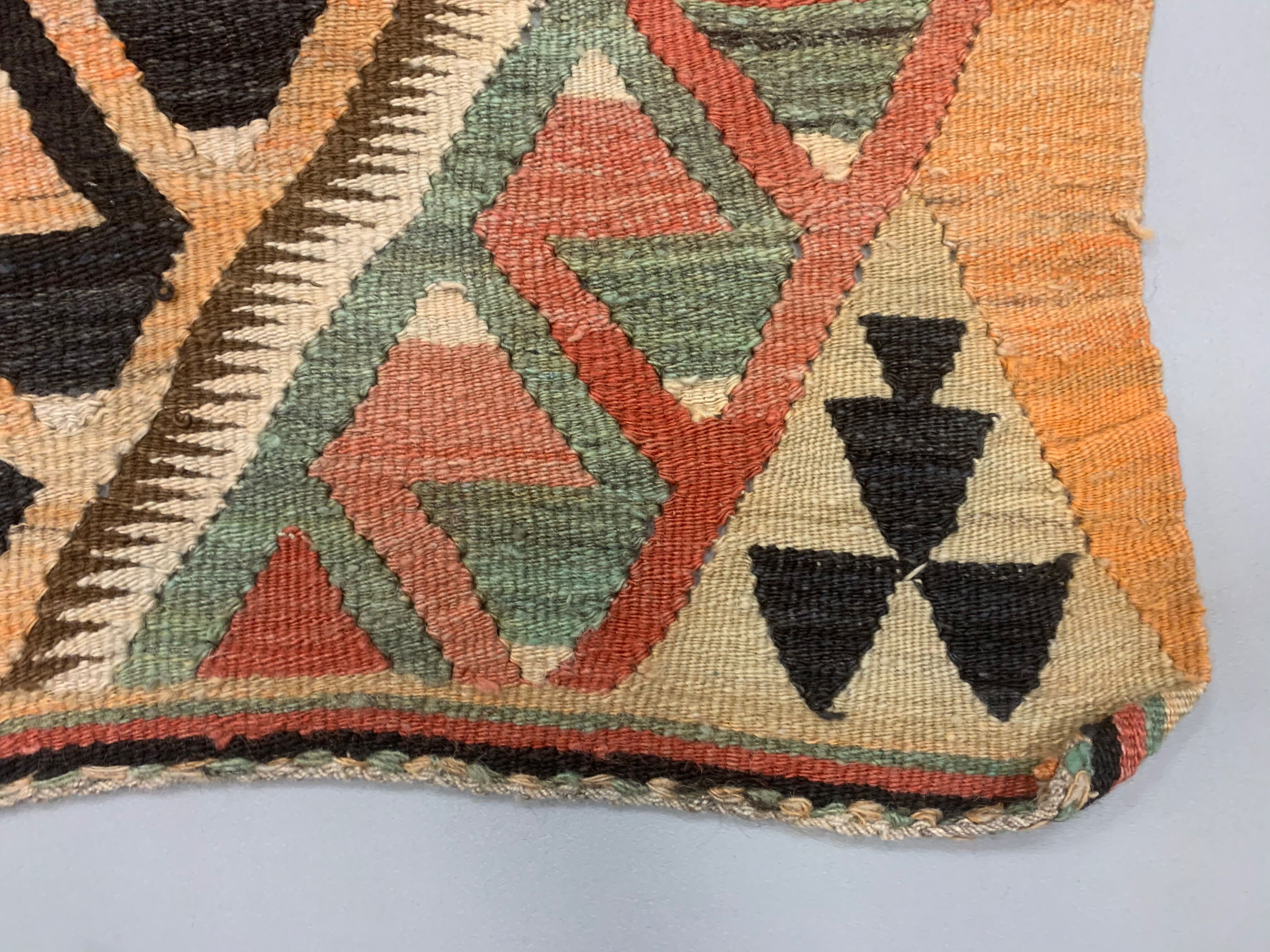 Old Turkish narrow Kilim Runner 288x102 cm, shabby chic, vintage decor kelim rug