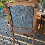 Antique Regency style armchair with complete restoration of the seat