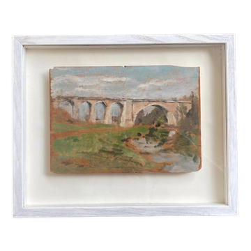 Pochade représentant un viaduc