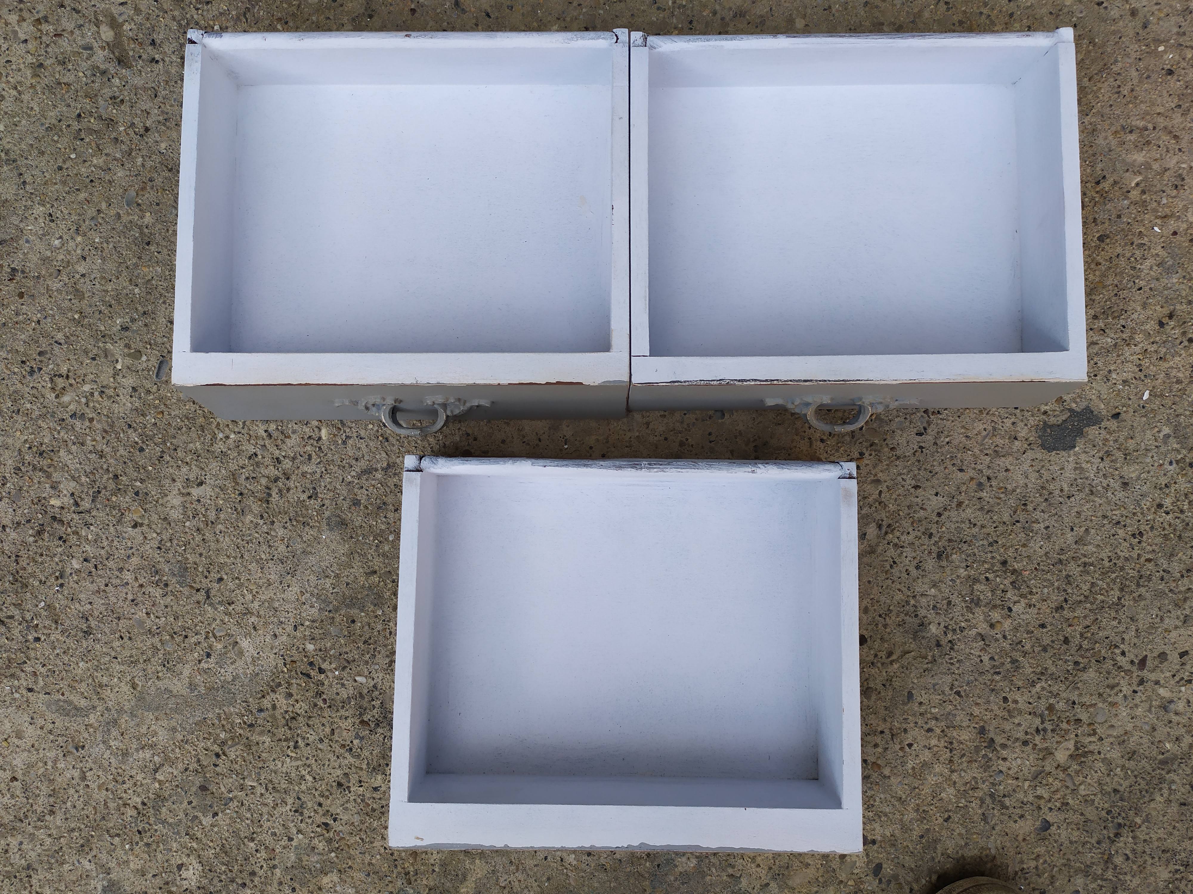 Pair of bedside Louis XV shabby style