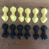 Lot of 12 vintage poodle-shaped knife holders