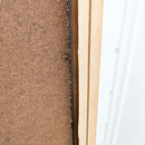 Miroir vintage octogonal en bois massif, rétro salle de bain salon couloir