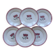 6 vintage dinner plates from Badonviller 200825