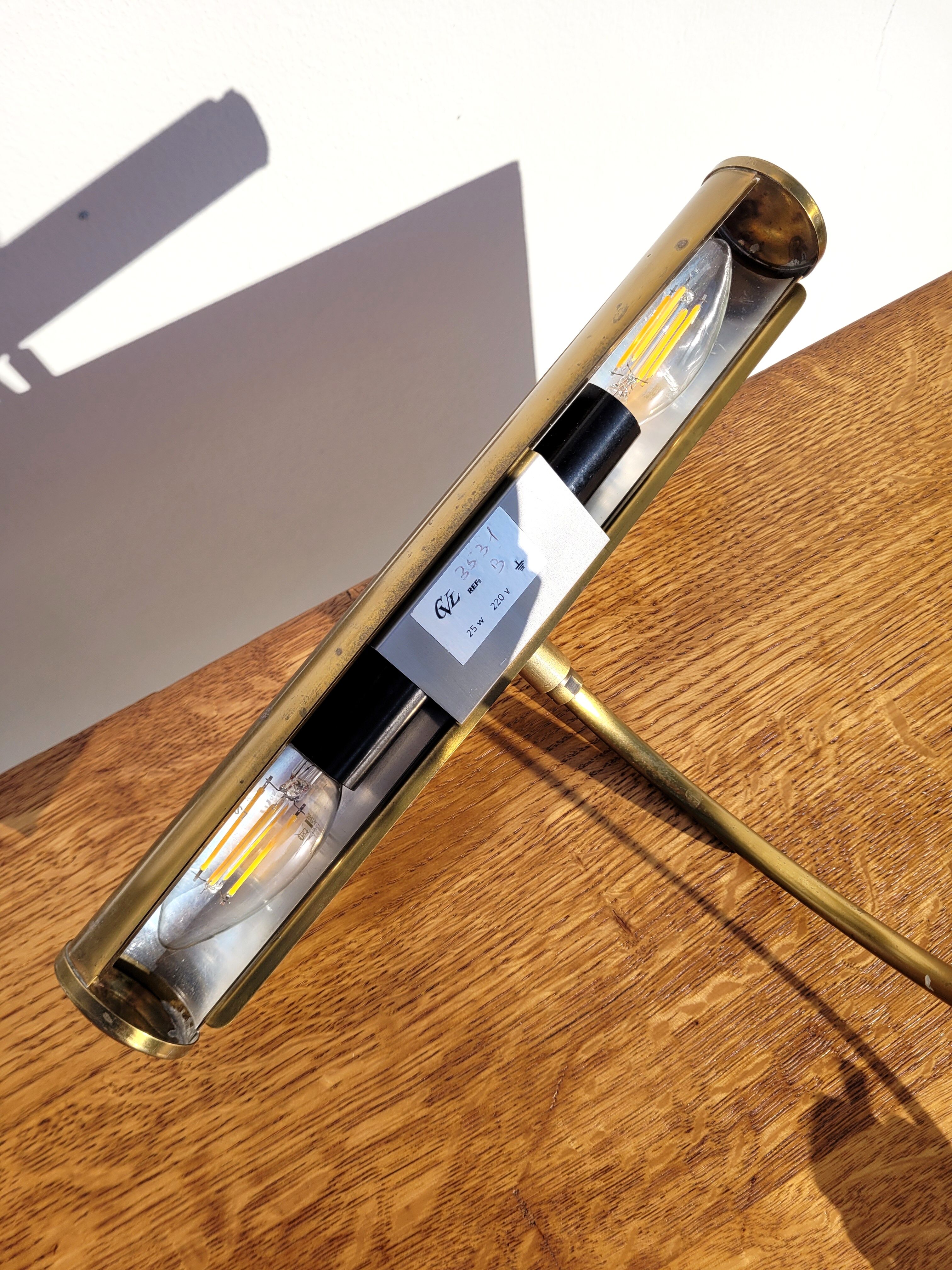 Banker desk lamp brass piano