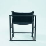 Vintage cubic steel canvas armchair by Radboud van Beekum by Pastoe, 1984