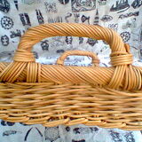 Vintage rattan tray