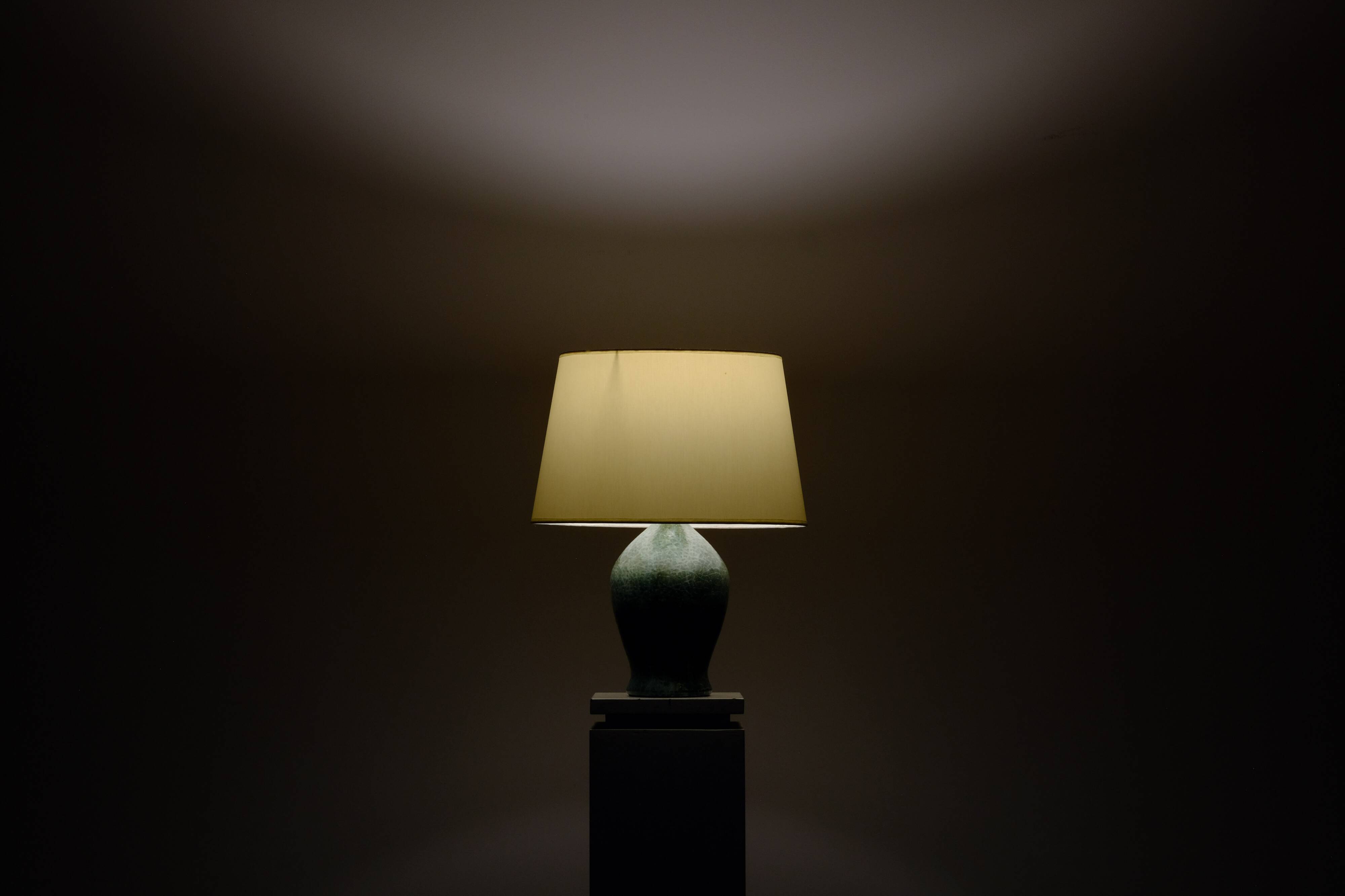 Ceramic lamp by Jacques SERRE 1970's