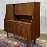 Buffet bar en teck anglais des années 70