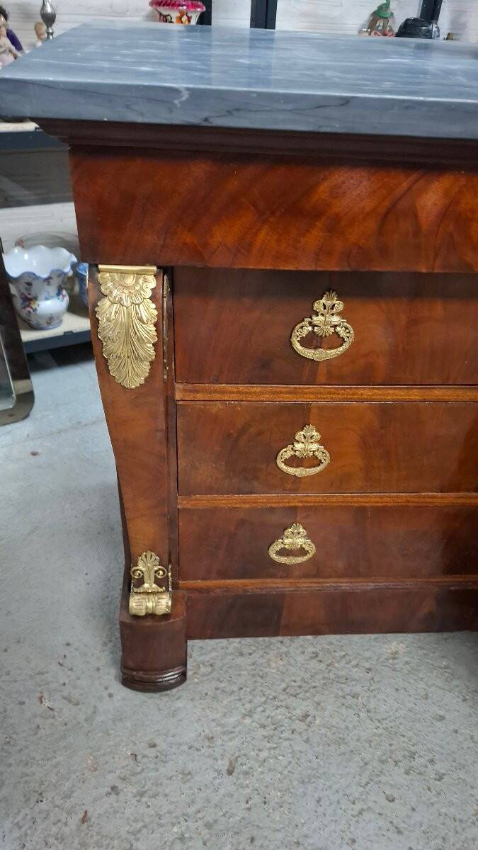 Commode Empire en acajou