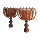Scandinavian wicker lamps set 1960s