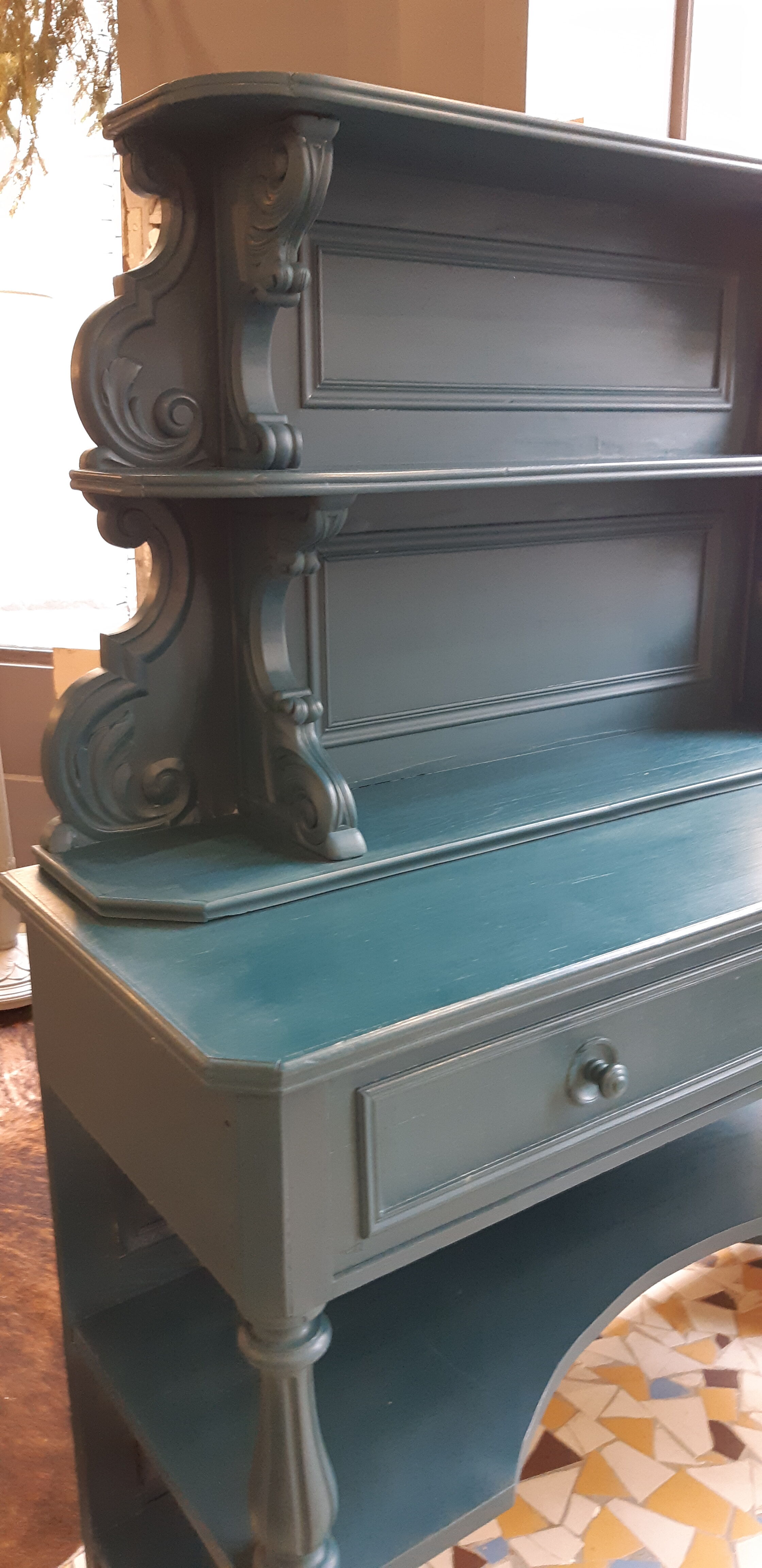 Blue cupboard