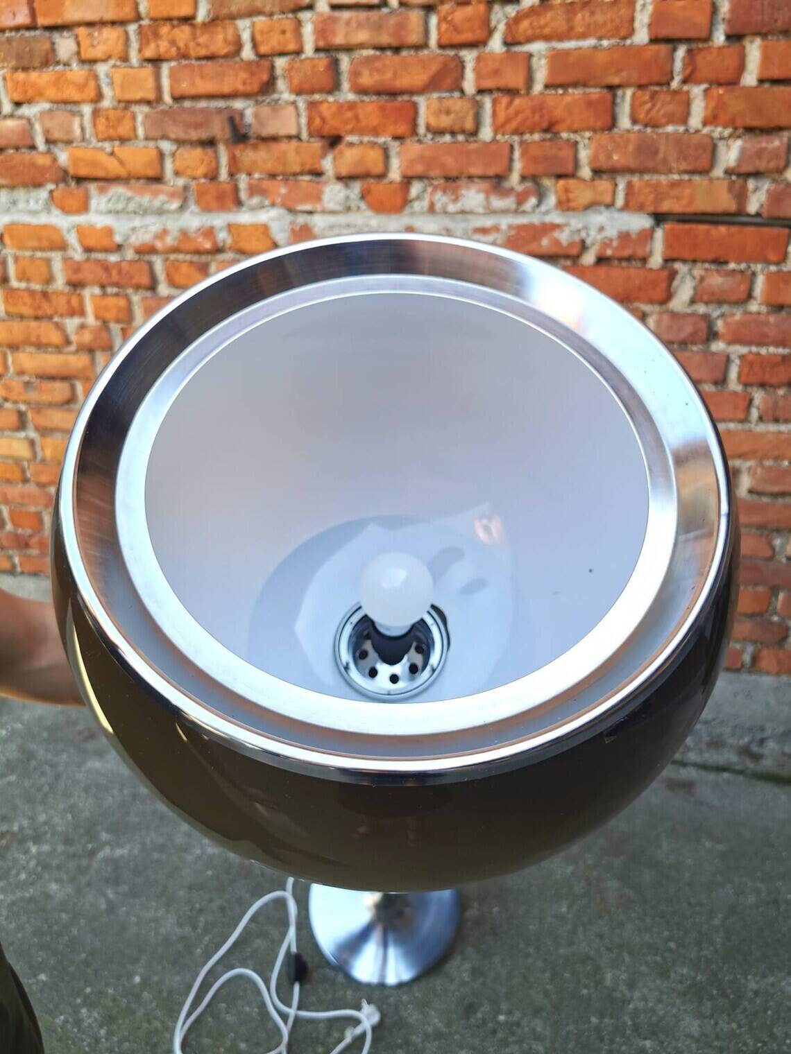 Vintage Meblo Big Bud Floor Lamp: Harvey Guzzini 70s Space Age Light