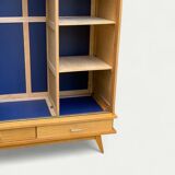 Vintage wardrobe with compass feet 1960