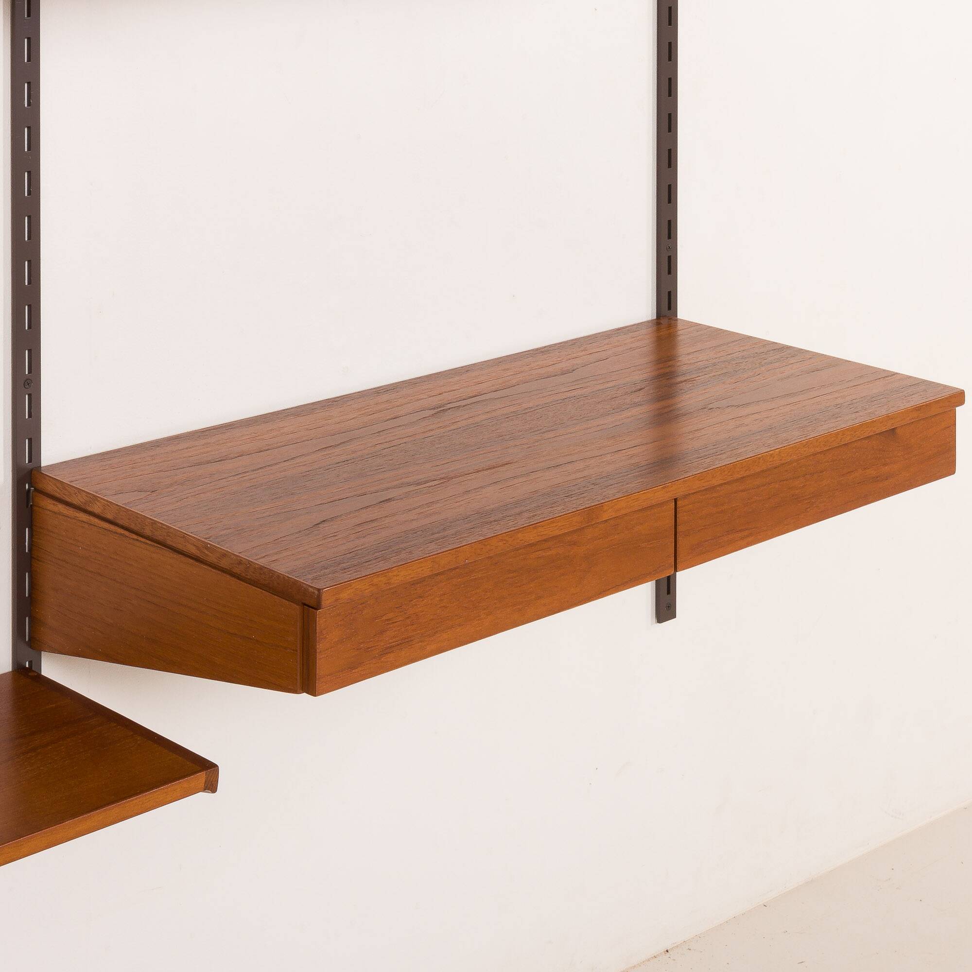 Kai Kristiansen teak wall unit with a desk, FM Mobler 1960s