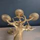 Chandelier baobab en laiton massif - pièce unique - ref 1411