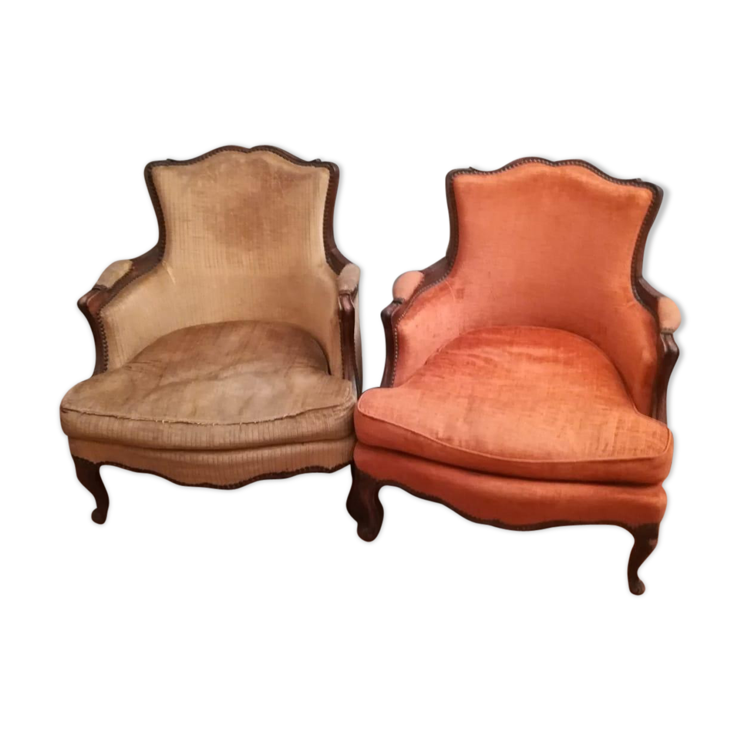 Paire de fauteuils bergères Selency