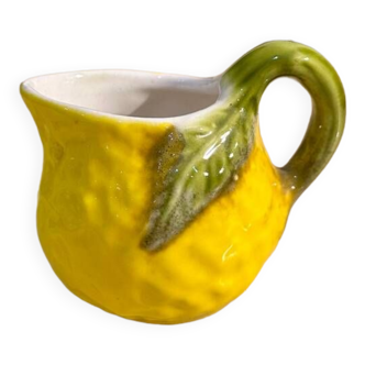 Vintage ceramic lemon milk jug