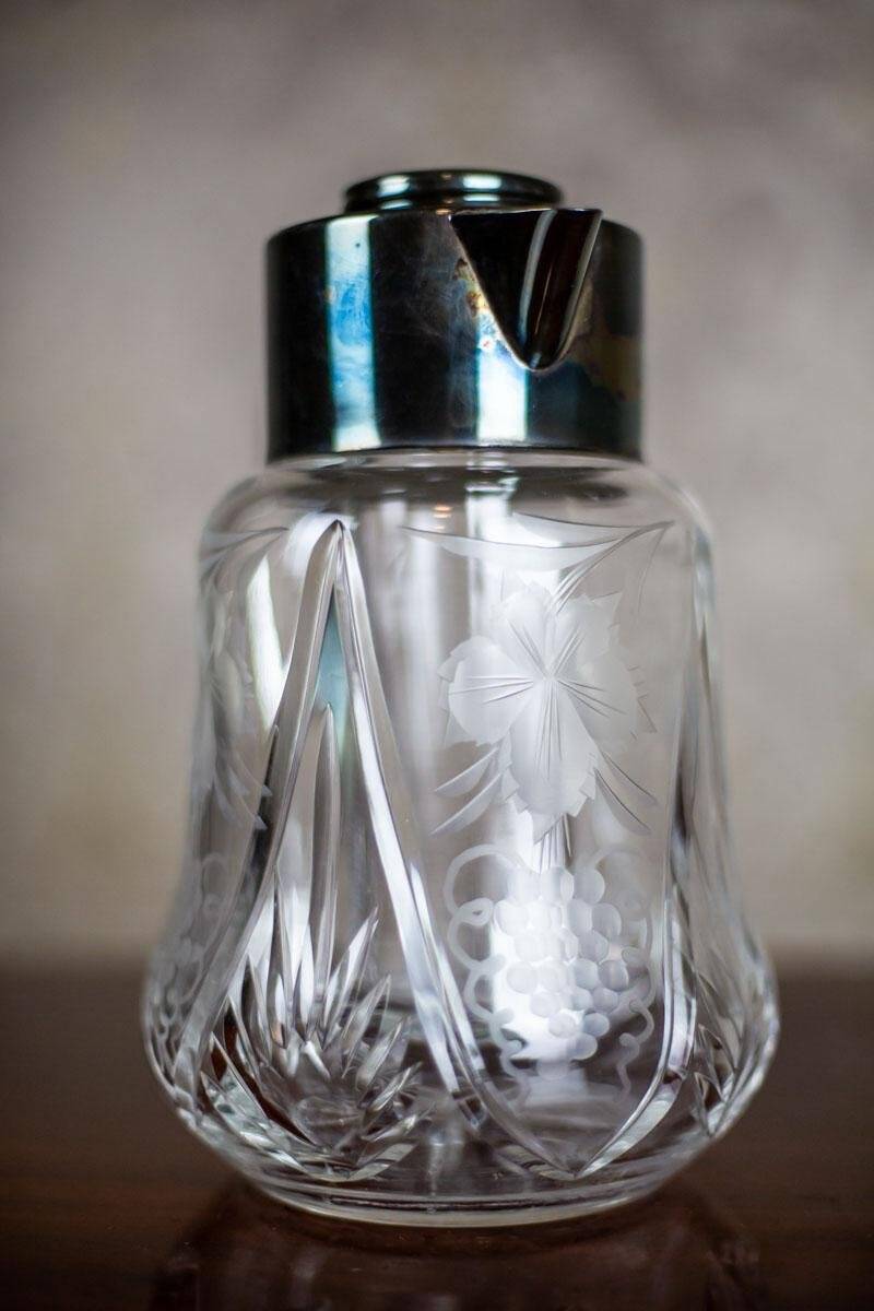 Interwar Period Crystal Pitcher, 1930s