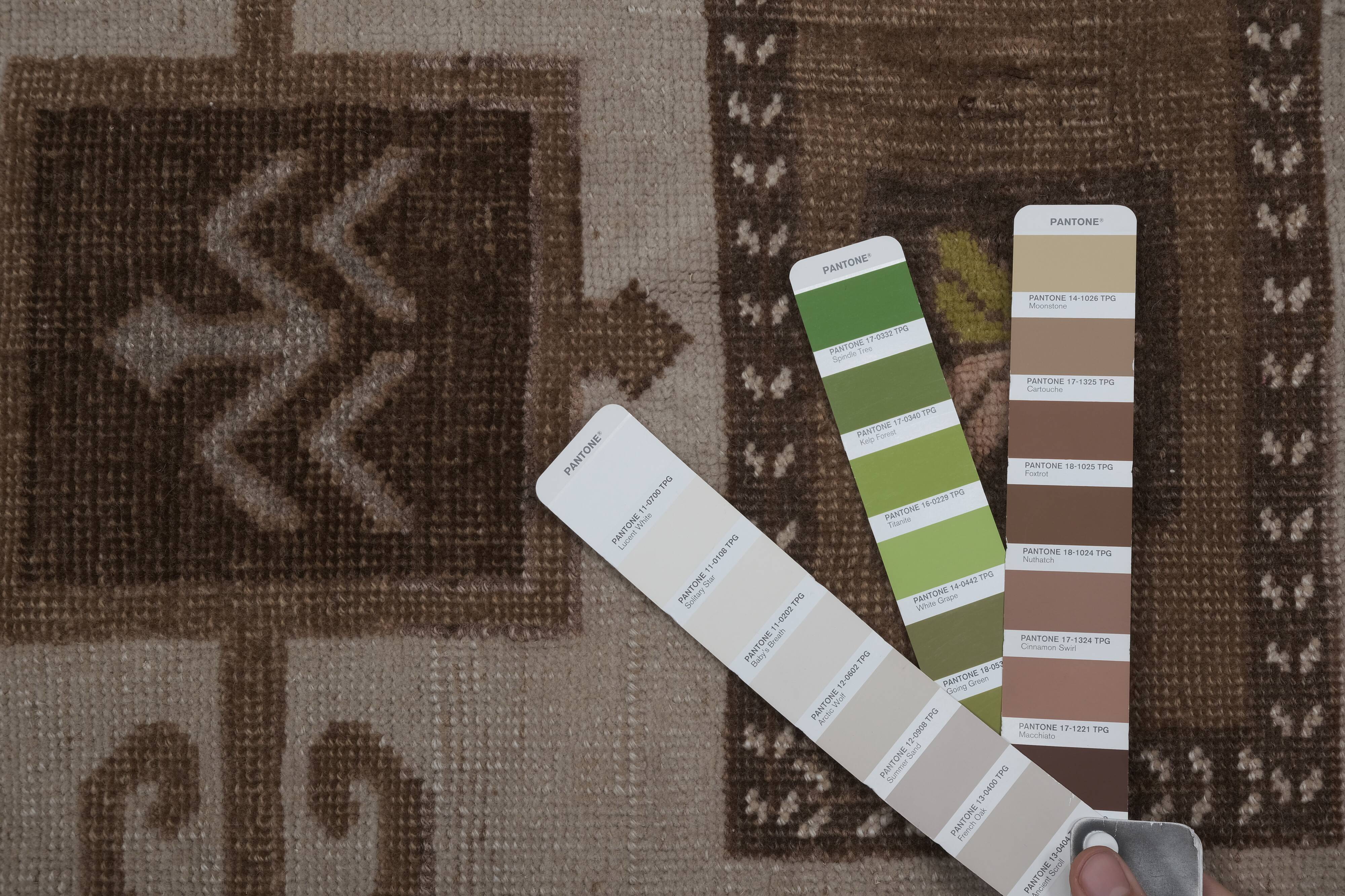 Vintage Brown Turkish Kars Rug with Mid-Century Modern Style 5'10" X 10'