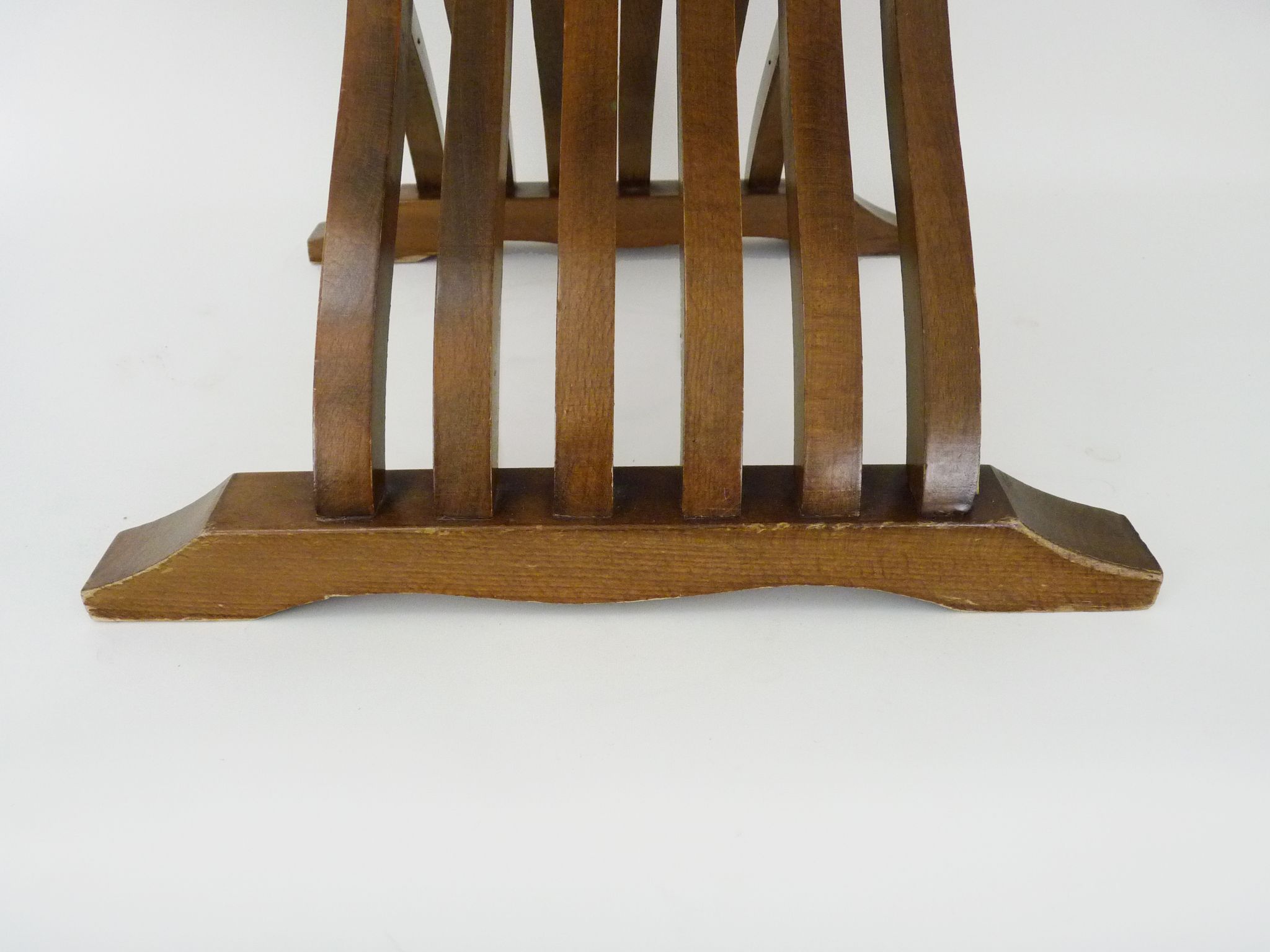 Chaise Savonarola vintage en noyer, Italie, 1970s