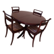 Table and chairs made of mahogany wood.