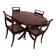Table and chairs made of mahogany wood.