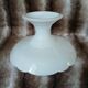 White compote dish with scalloped edges