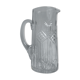 Pichet en verre gravé