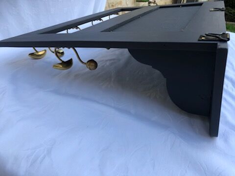 Wall coat rack with mirror