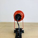 Vintage red clamp spotlight wall light