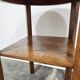 Table d'appoint en bois massif vintage des années 50