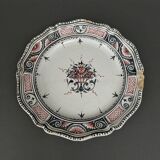 Large Rouen dish, 19th century, floral decoration