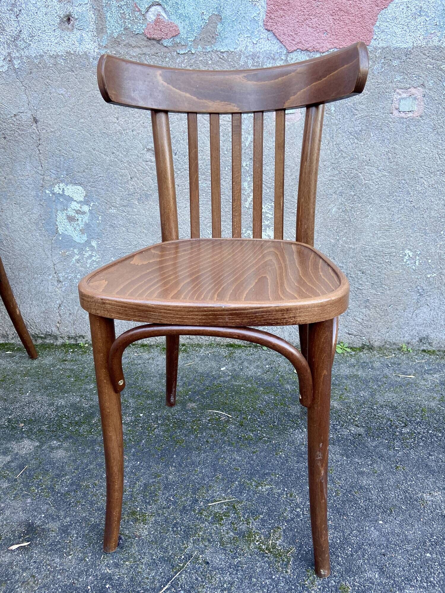 Lot de 6 chaises viennoise bois courbé 1970