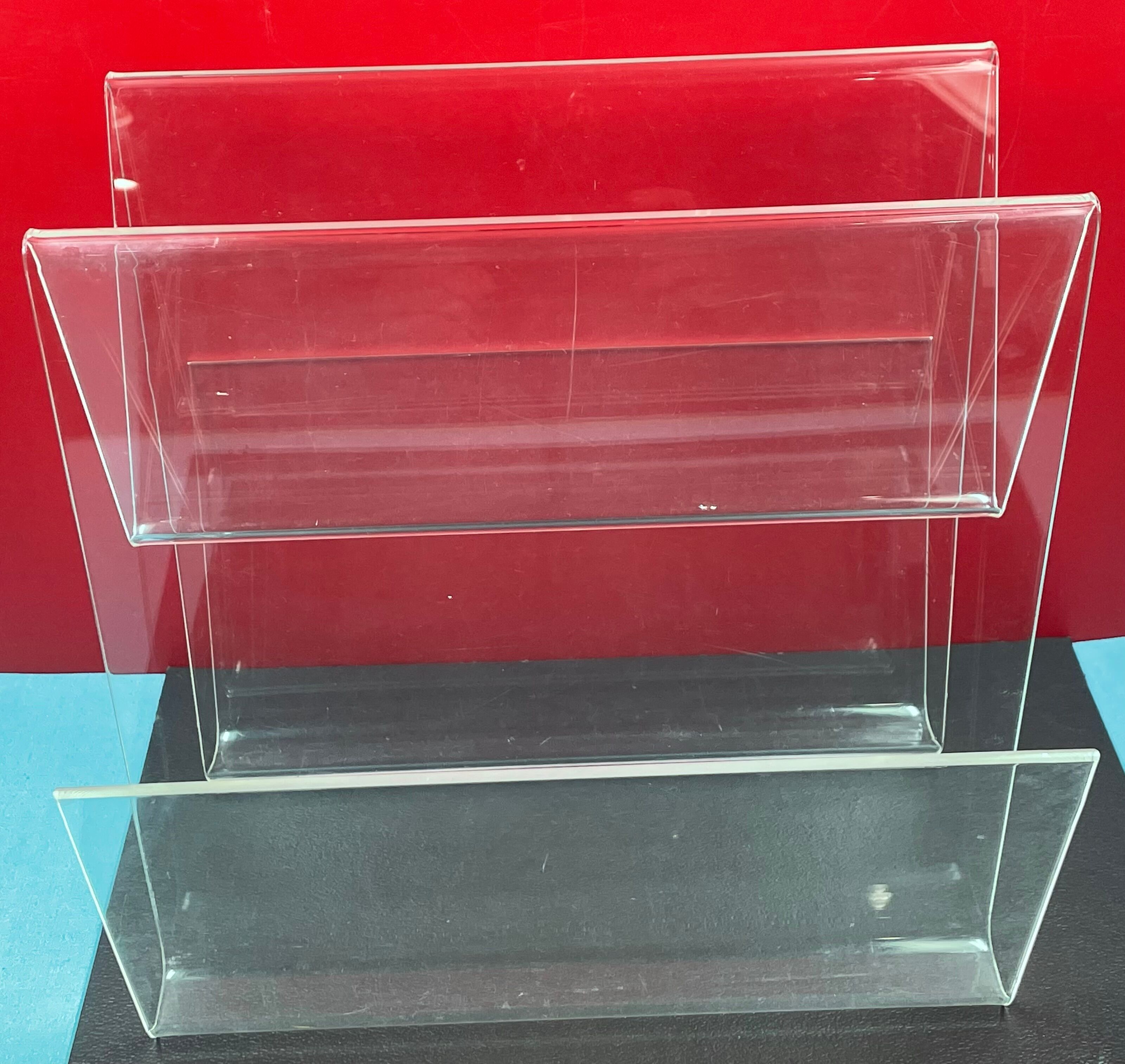 Door magazines in transparent Altuglas around 1970