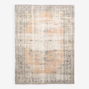 6x9 Old Antique Vintage Rug, 196x270Cm