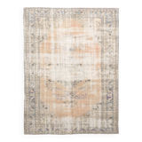 6x9 Old Antique Vintage Rug, 196x270Cm