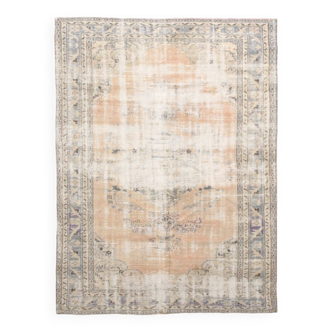 6x9 Old Antique Vintage Rug, 196x270Cm