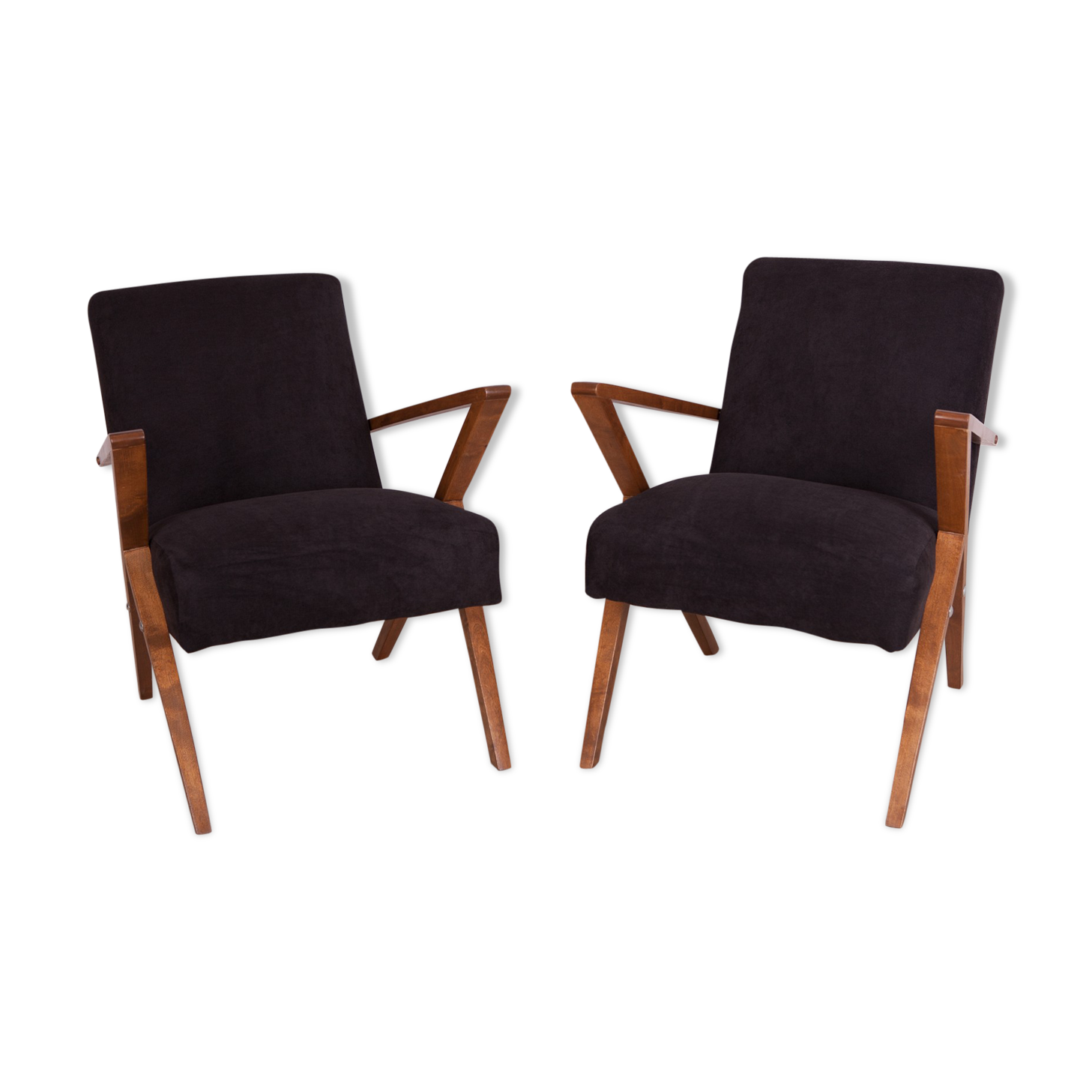 Vintage polish armchairs from Bydgoszcz cooperative Odnowa, 1970s, set of 2