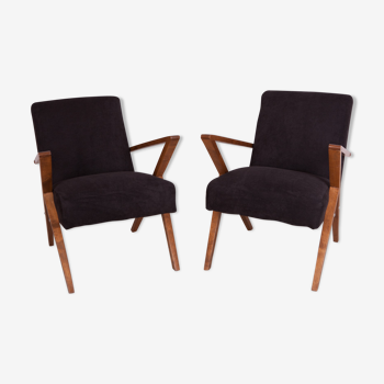 Vintage polish armchairs from Bydgoszcz cooperative Odnowa, 1970s, set of 2