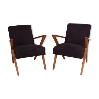 Vintage polish armchairs from Bydgoszcz cooperative Odnowa, 1970s, set of 2