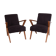 Vintage polish armchairs from Bydgoszcz cooperative Odnowa, 1970s, set of 2