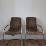 Cidue pair of chairs, 1970s.