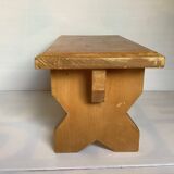Small wooden step stool bench