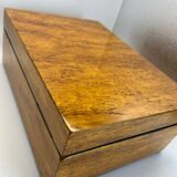 Biedermeier Box in Ice Birch and Brass, Germany, 1840s