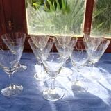 10 engraved stemware