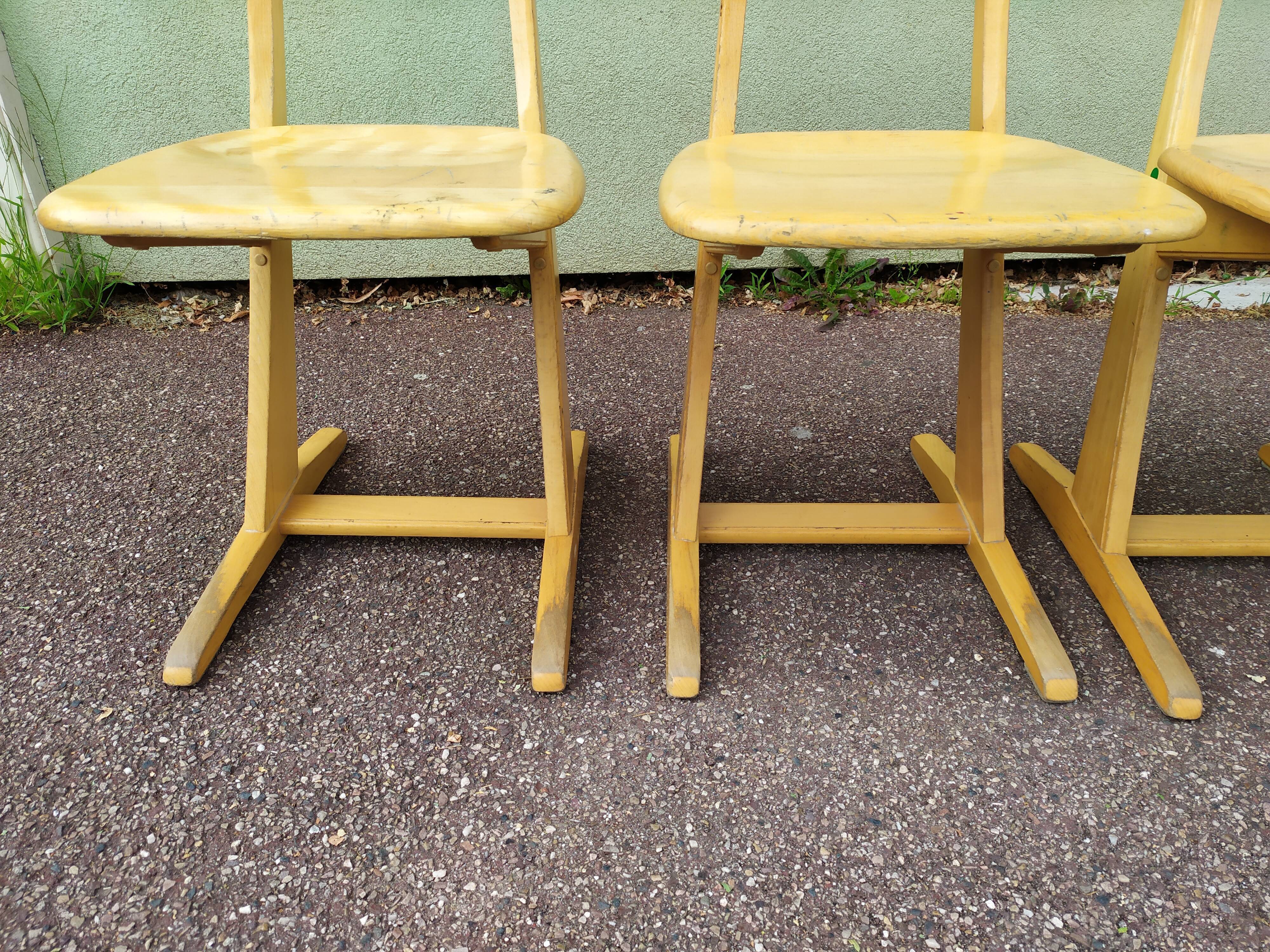 Lot de 4 chaises Casala - vintage