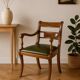 Fauteuil de bureau vintage en noyer – Style Restauration
