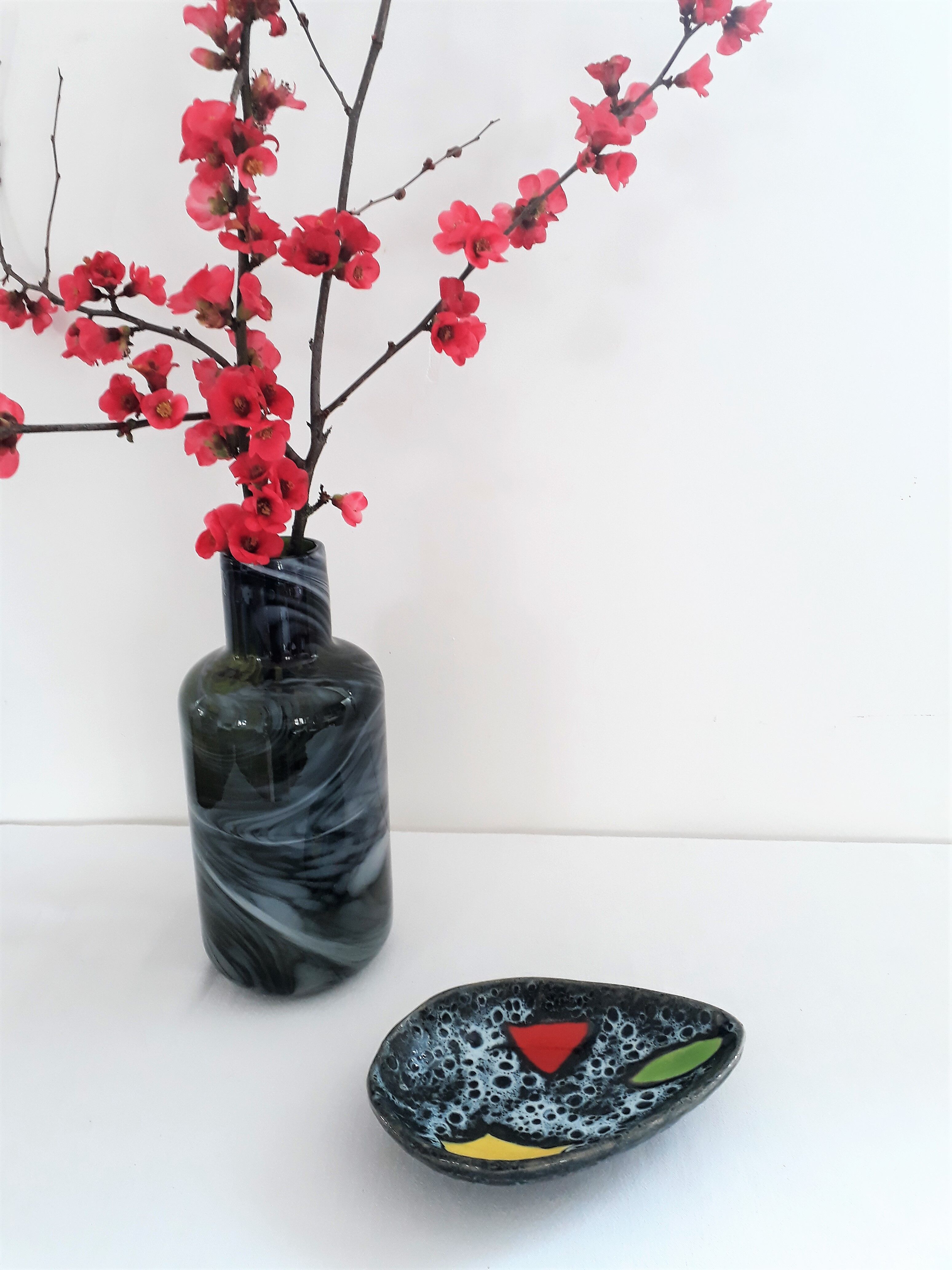 Coupelle ou vide poche céramique signe Luc Vallauris vintage années 50