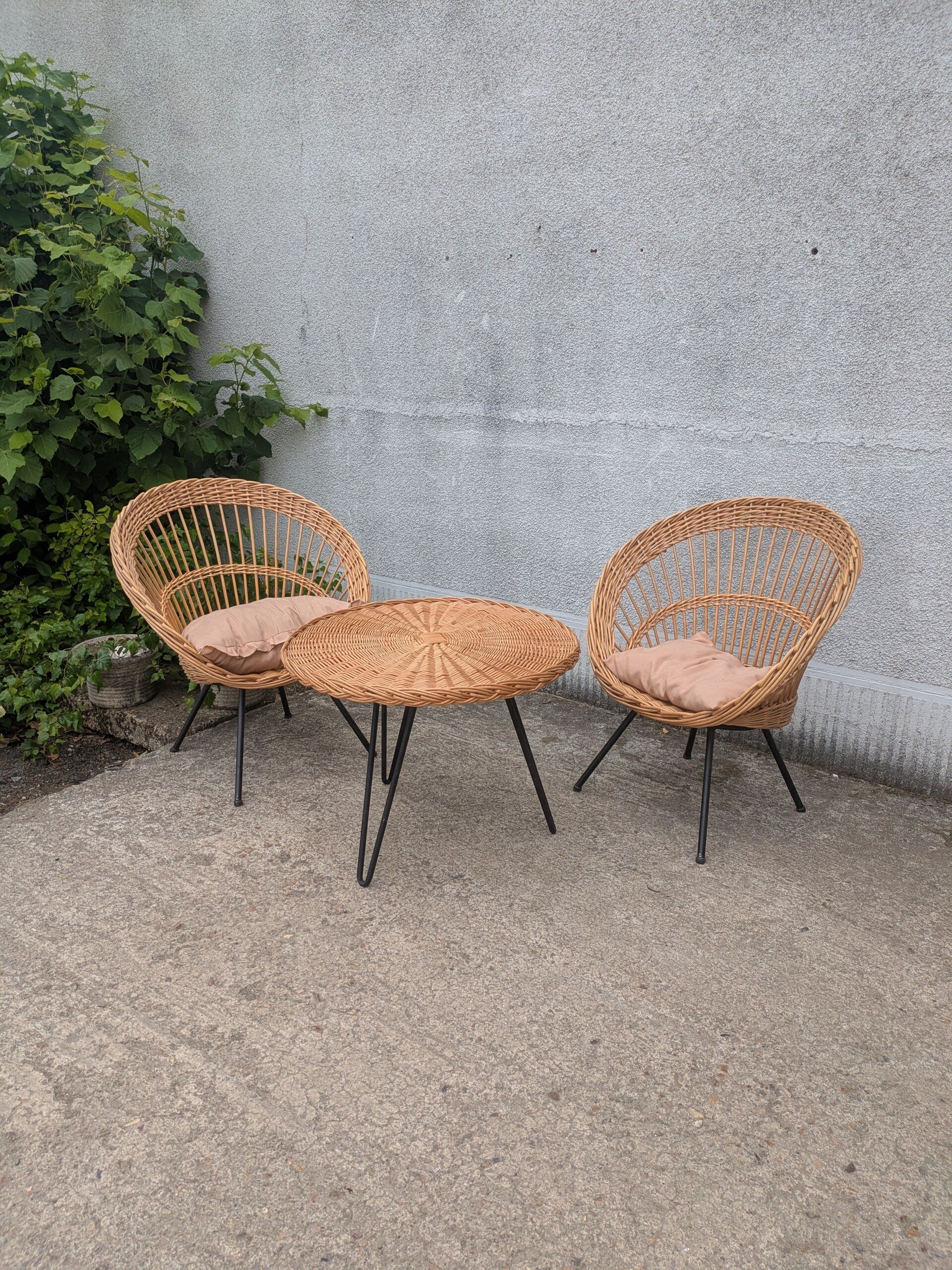 Rattan garden furniture